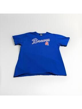 Fanatics Atlanta Braves T-Shirt MLB Baseball Blue Logo Tee Men’s XL (A14)